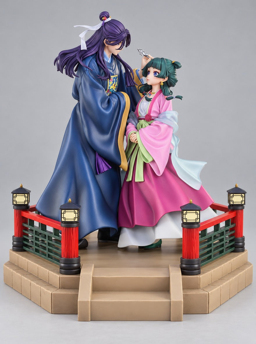Jinshi & Maomao Shrine Figure – front view | Apothecary Diaries