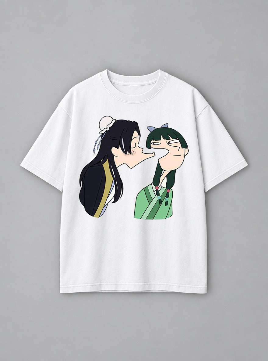 Kiss Rejected – White Tee – mockup | Apothecary Diaries