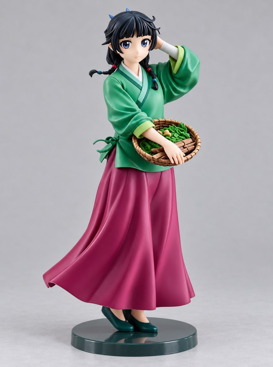 Maomao Figure Set (4 Figures) – Herb Basket Maomao – front view | Apothecary Diaries