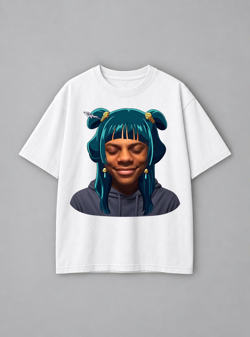 Maomao Hair Edit – White Tee – mockup | Apothecary Diaries