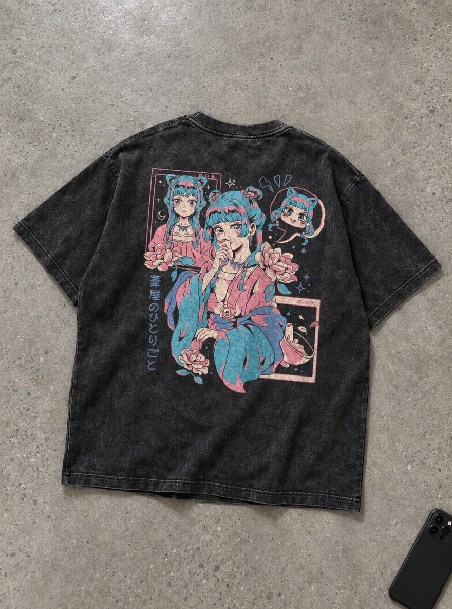 Maomao Lotus Gown – T-Shirt – flat-lay | Apothecary Diaries