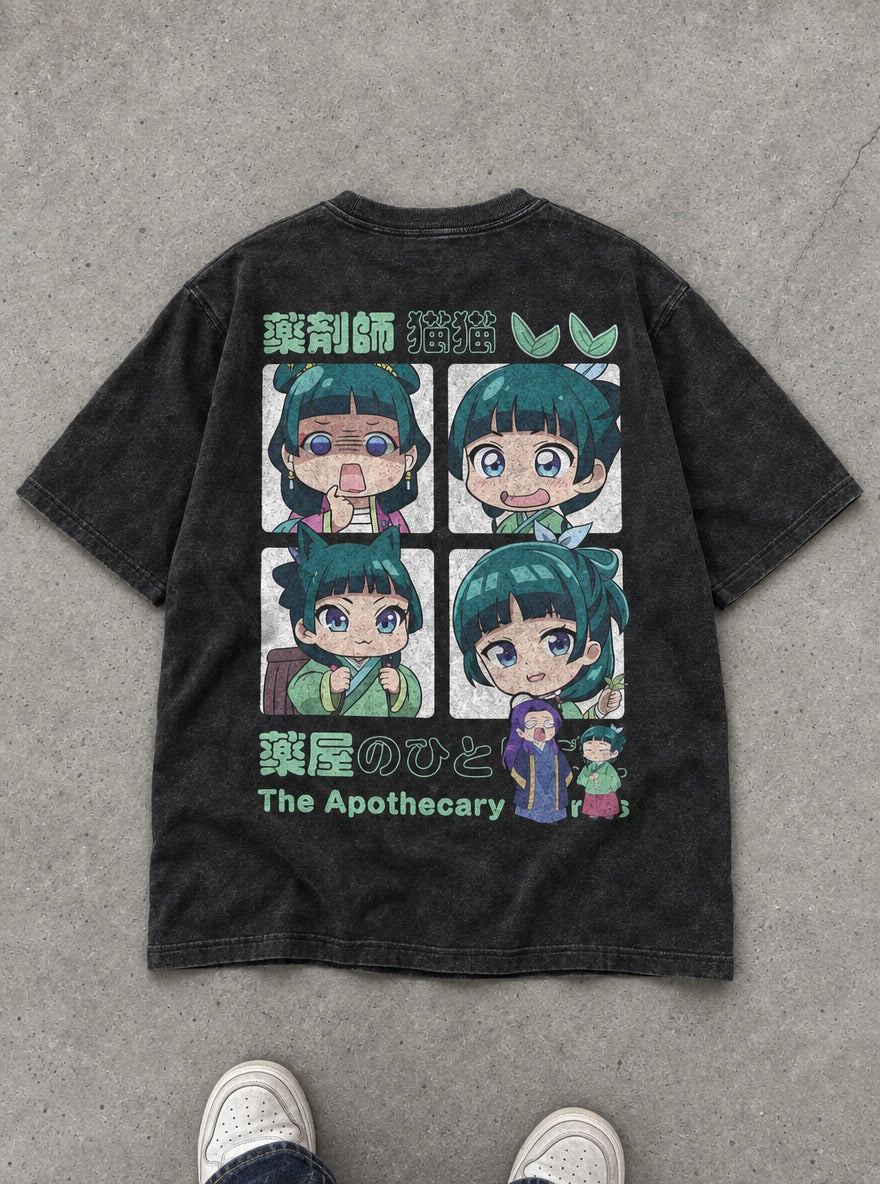 Maomao Moods – T-Shirt – flat-lay | Apothecary Diaries