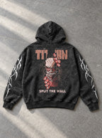 Colossal Wall Breach – Hoodie – flat-lay | Attack on Titan