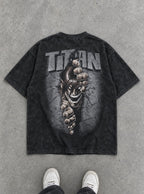 Eren Titan Breakout – T-Shirt – flat-lay | Attack on Titan