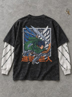 Levi Survey Corps – Double Sleeves – flat-lay | Attack on Titan