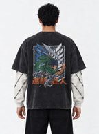 Levi Survey Corps – Double Sleeves – model shot | Attack on Titan