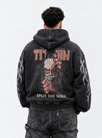 Colossal Wall Breach – Hoodie – model shot | Attack on Titan