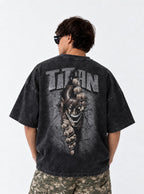 Eren Titan Breakout – T-Shirt – model shot | Attack on Titan