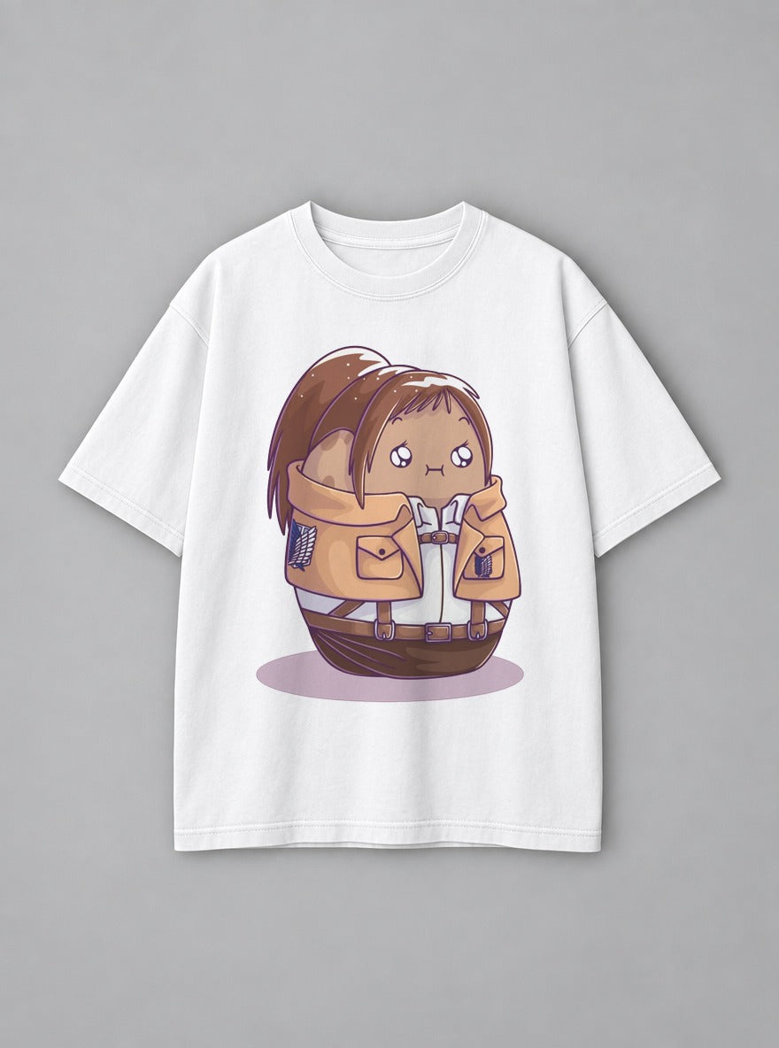 Sasha Bean – White Tee – mockup | Attack on Titan