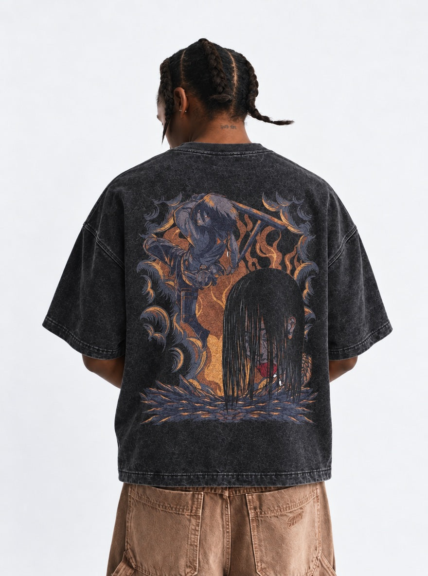 Eren in the Paths – T-Shirt – model shot | Attack on Titan