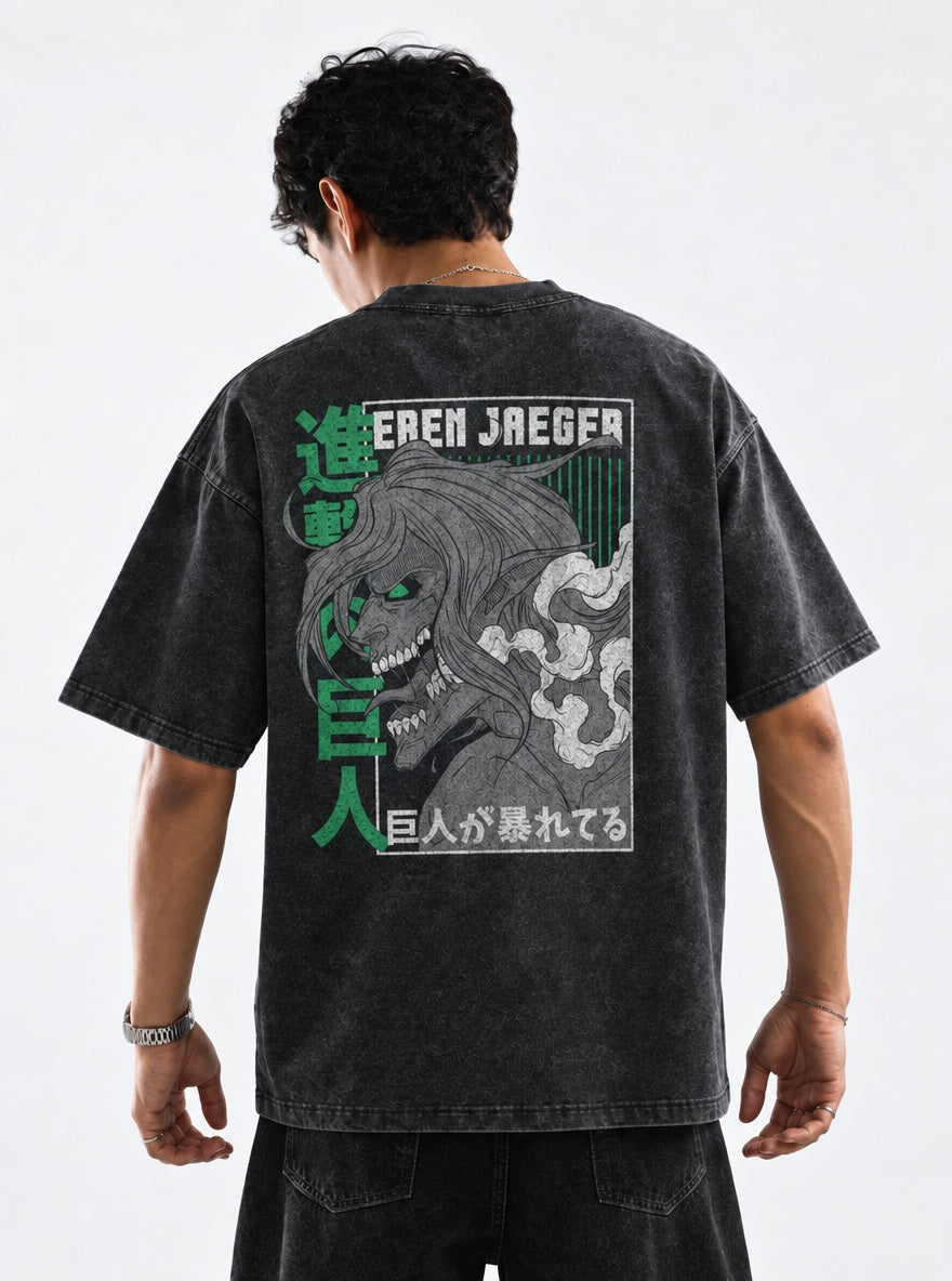 Eren Jaeger – T-Shirt – model shot | Attack on Titan