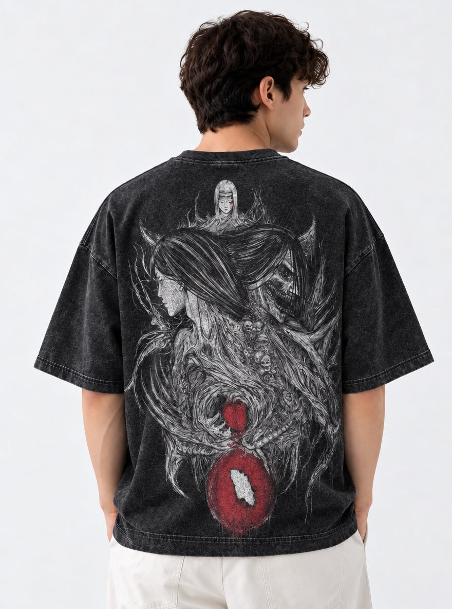 Ymir & Eren – T-Shirt – model shot | Attack on Titan