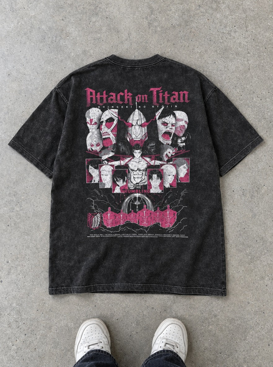 The Rumbling – T-Shirt – flat-lay | Attack on Titan