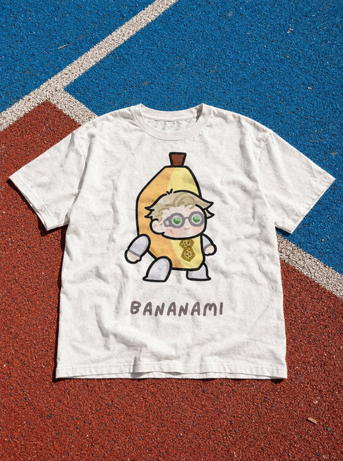 Bananami – White Tee – flat-lay | Meme Tees