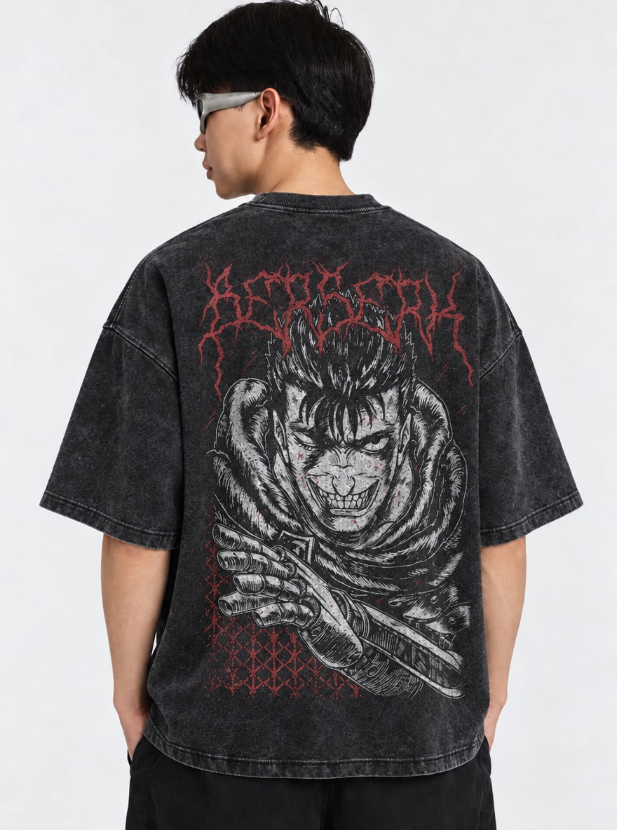 Berserk Thorn Title – T-Shirt – model shot | Berserk