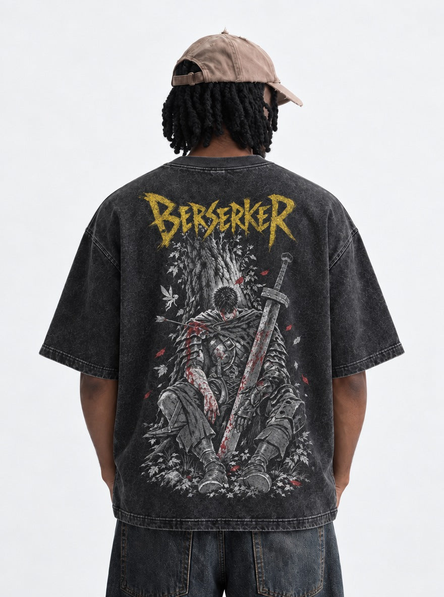Berserker Yellow Title – T-Shirt – model shot | Berserk