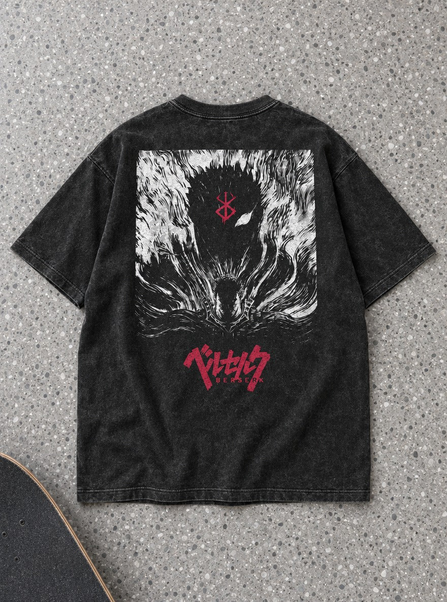 Branded Beast Panel – T-Shirt – flat-lay | Berserk
