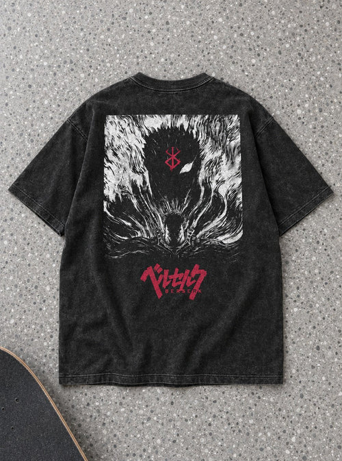 Branded Beast Panel – T-Shirt – flat-lay | Berserk