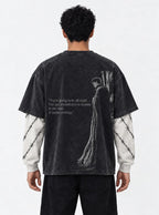 Guts Quote – Double Sleeves – model shot | Berserk