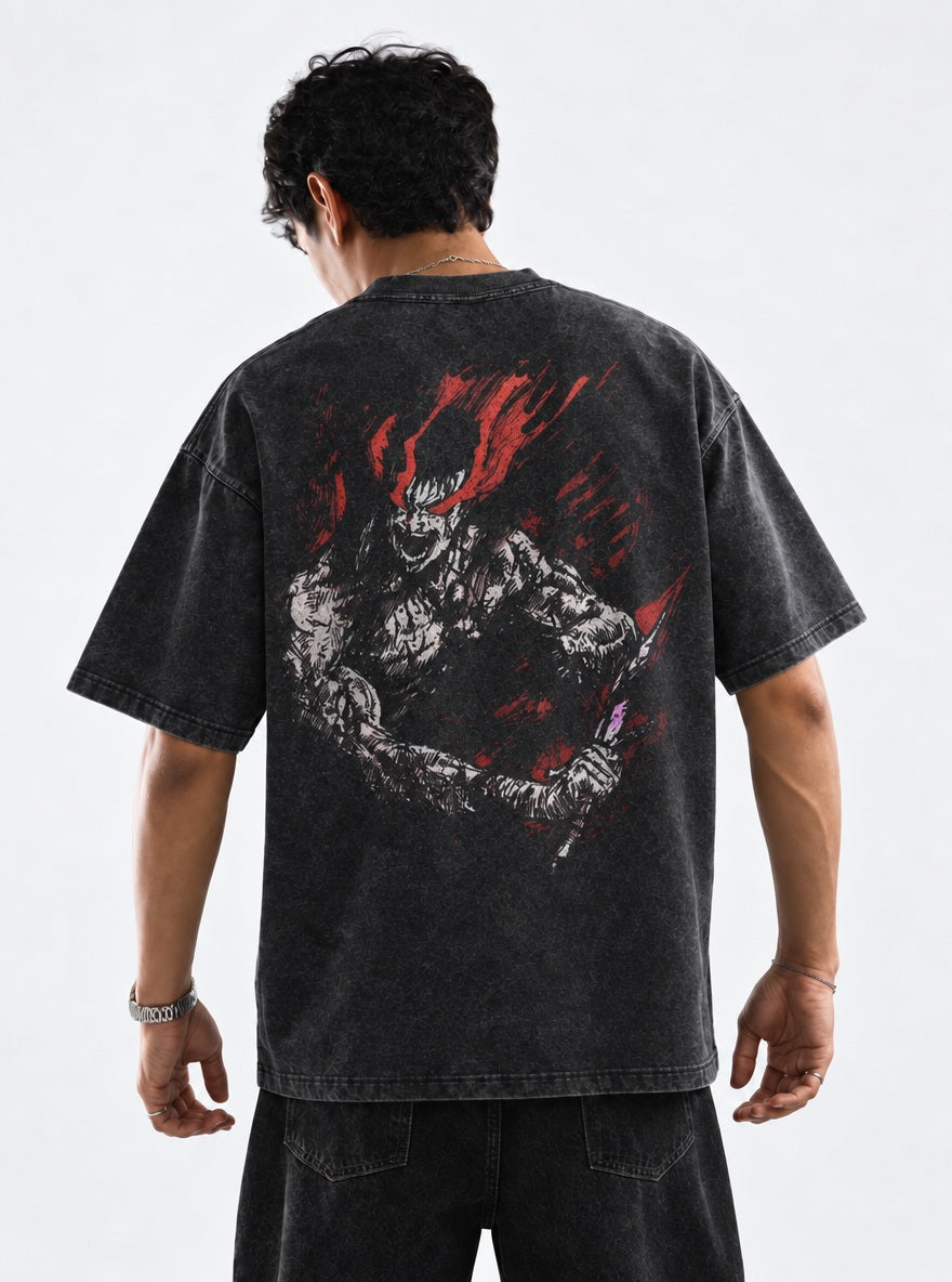 Red Frenzy Berserker – T-Shirt – model shot | Berserk