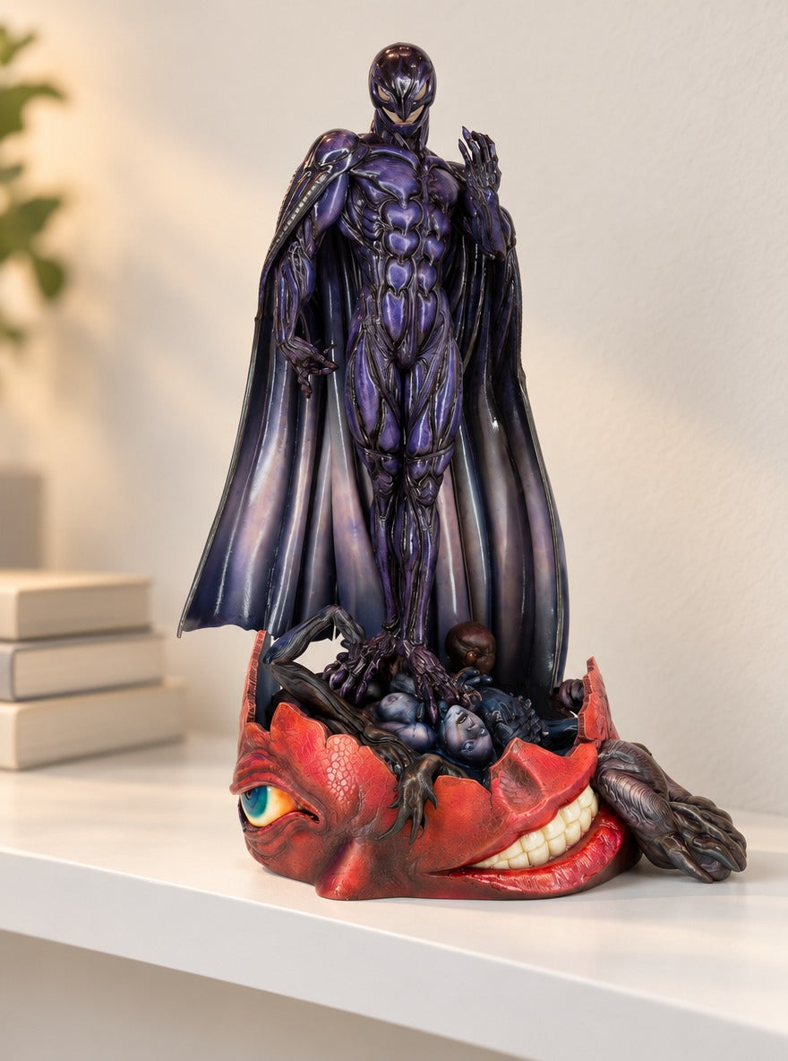 Femto Behelit Throne Figure – on a display shelf | Berserk