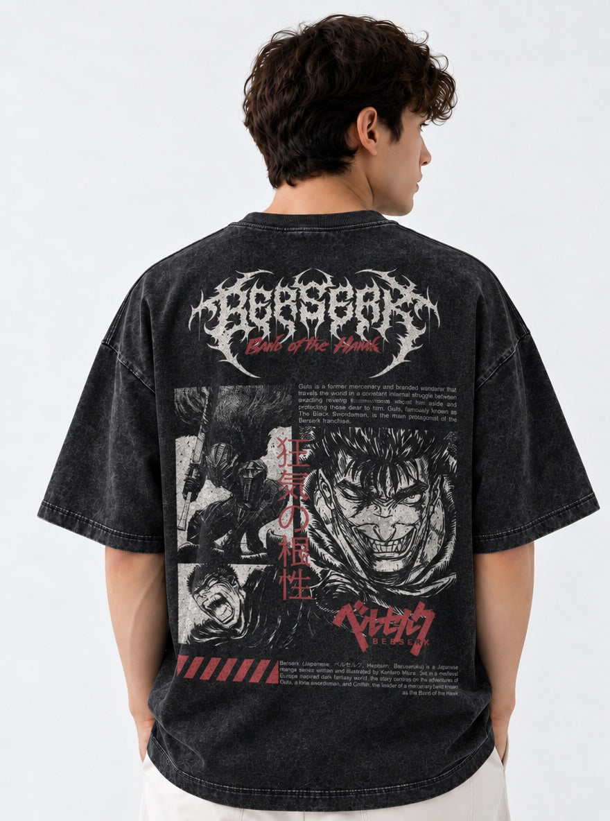 Guts Manga Collage – T-Shirt – model shot | Berserk