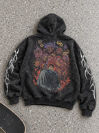 Guts Demon Swarm – Hoodie – flat-lay | Berserk