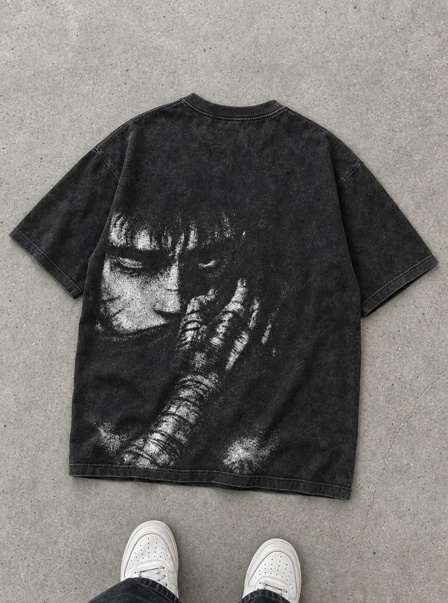 Iron Arm Guts – T-Shirt – flat-lay | Berserk
