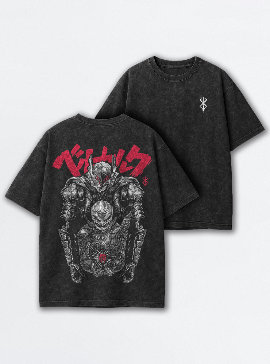 Katakana Armor – T-Shirt – mockup | Berserk