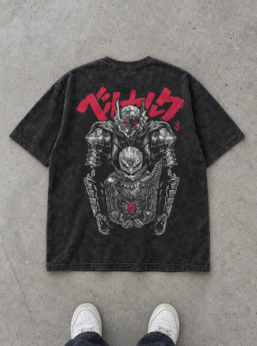 Katakana Armor – T-Shirt – flat-lay | Berserk