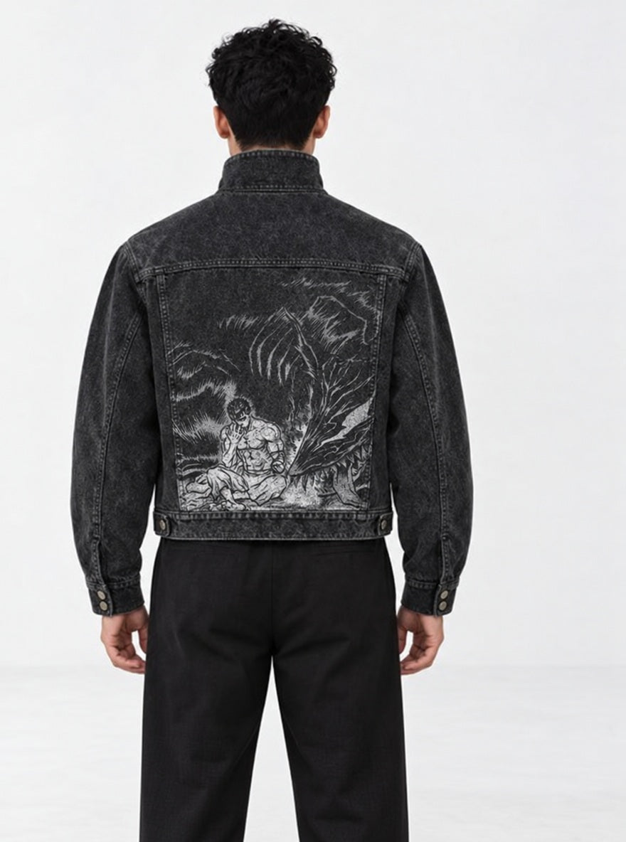 Rogue Jacket – Guts and Beast – model shot | Berserk