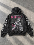 Pink Panel Guts – Hoodie – flat-lay | Berserk