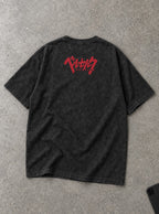 Red Katakana Logo – T-Shirt – flat-lay | Berserk