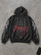 Red Metal Logo – Hoodie – flat-lay | Berserk