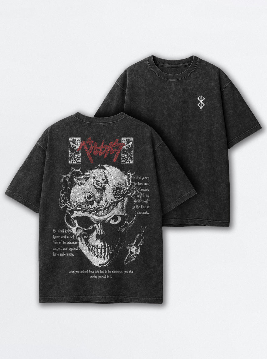 Skull Quote – T-Shirt – mockup | Berserk