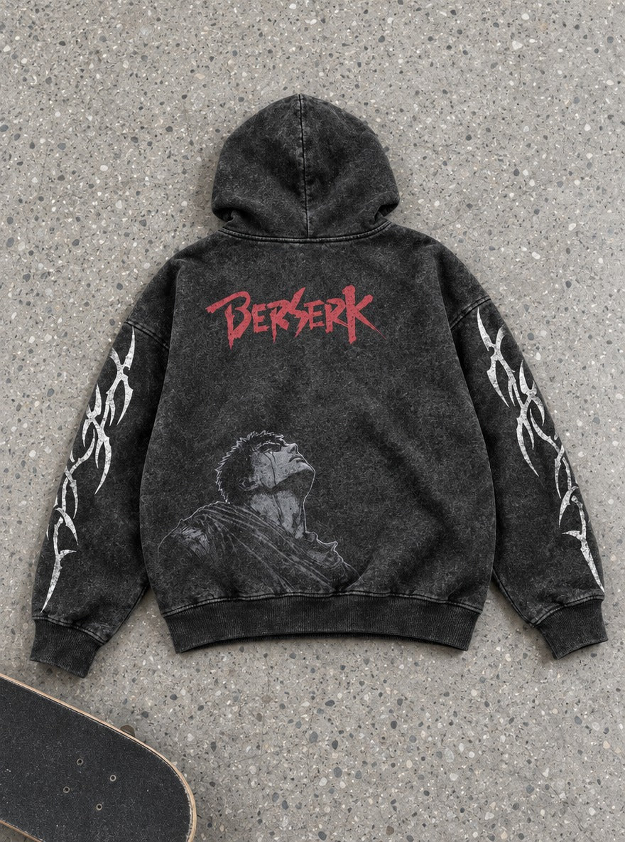 Skyward Guts – Hoodie – flat-lay | Berserk