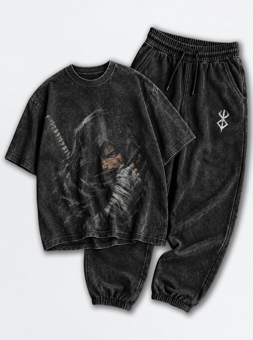 Berserker Armor Tee & Joggers Combo – Hooded Guts – mockup | Berserk