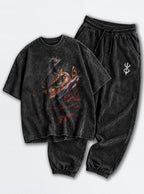 Black Tee & Joggers Combo – Guts Blade Glare – mockup | Berserk
