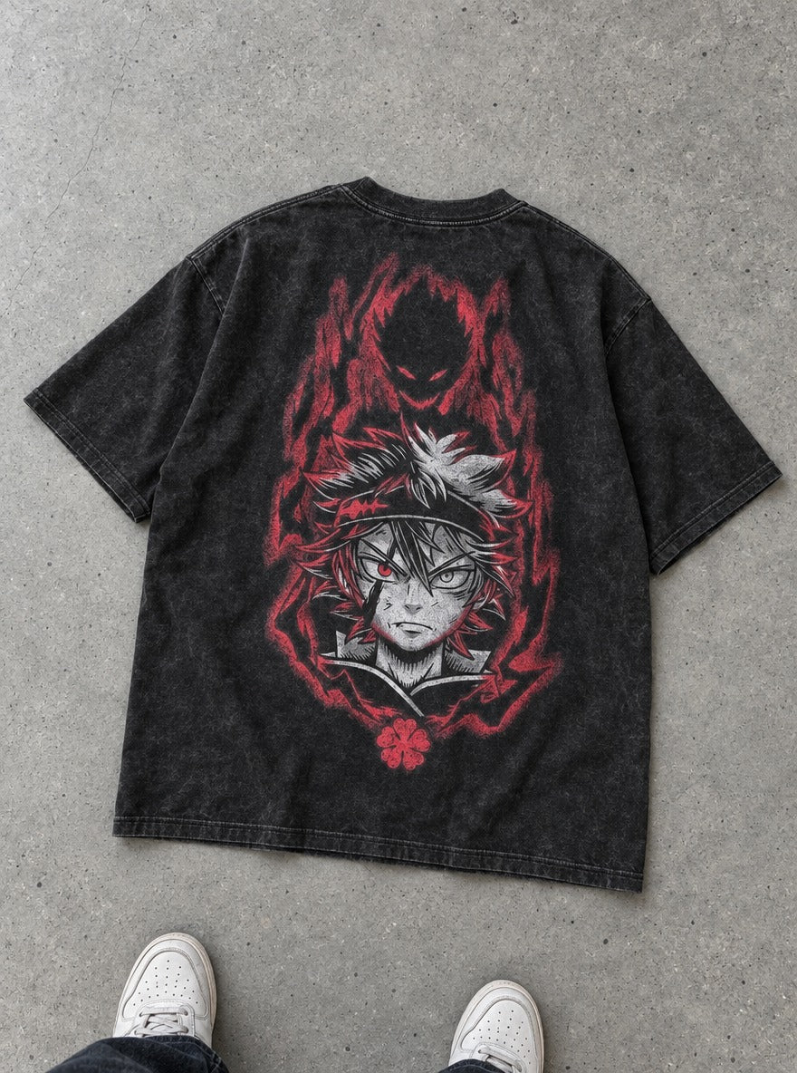 Asta Devil Eye – T-Shirt – flat-lay | Black Clover