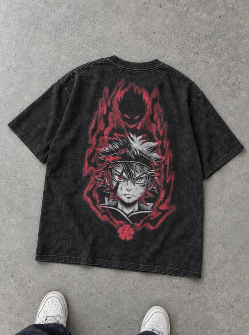 Asta Devil Eye – T-Shirt – flat-lay | Black Clover
