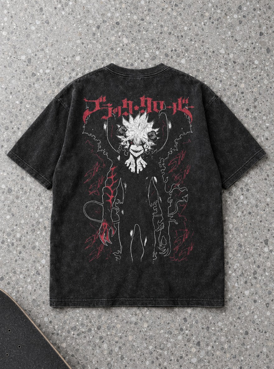 Black Asta – T-Shirt – flat-lay | Black Clover