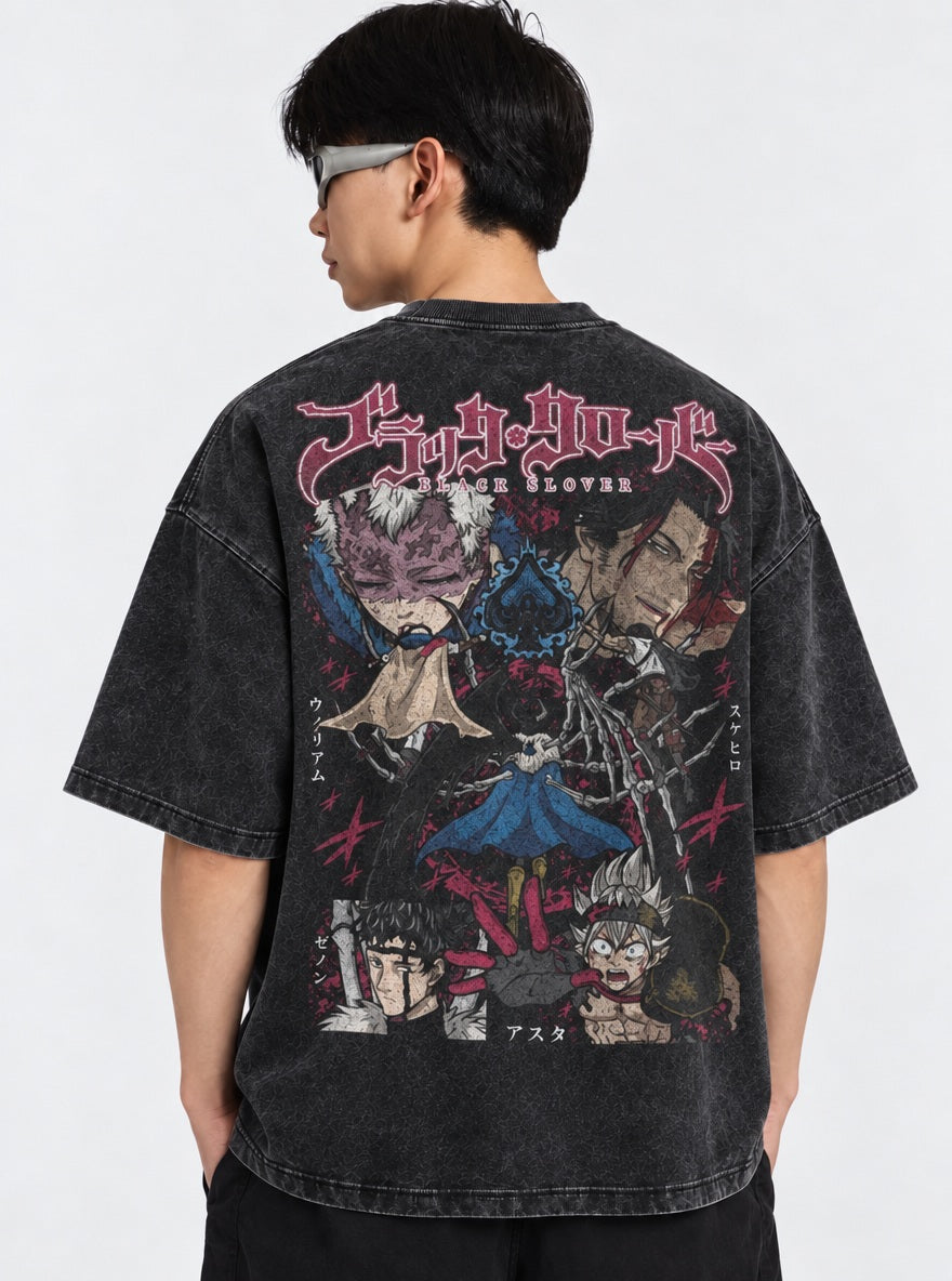 Captains vs Zenon – T-Shirt – model shot | Black Clover