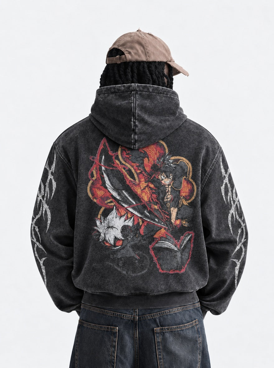 Asta Devil Union – Hoodie – model shot | Black Clover