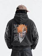 Half Mask Ichigo – Hoodie – model shot | Bleach