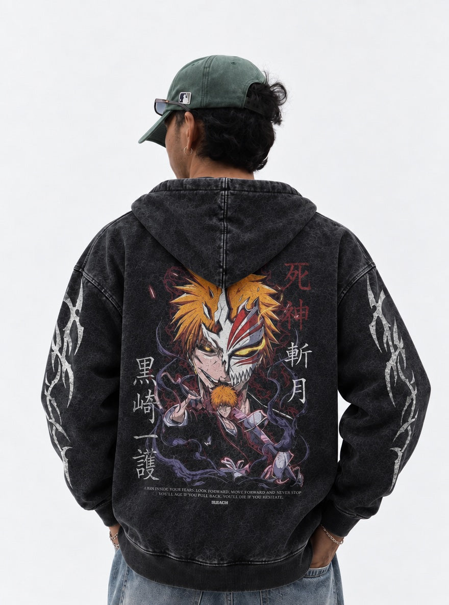 Inner Hollow – Hoodie – model shot | Bleach