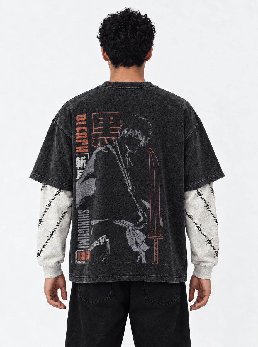 Soul Reaper Ichigo – Double Sleeves – model shot | Bleach
