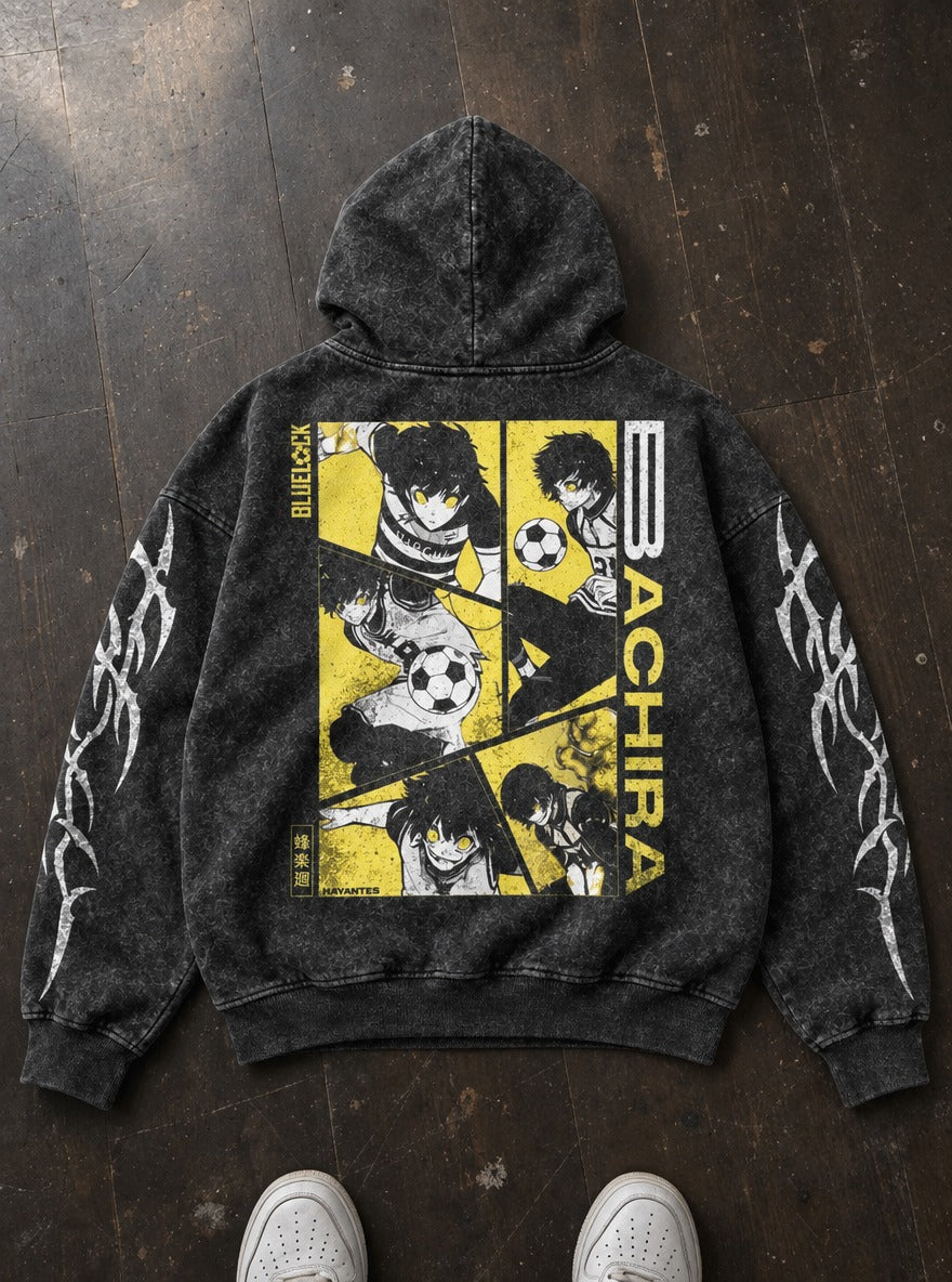 Comic Surge – Hoodie – flat-lay | Blue Lock