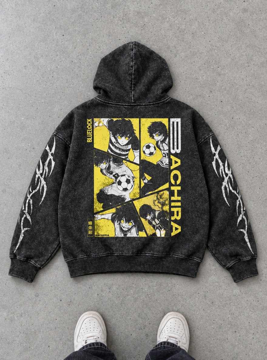 Comic Surge – Hoodie – flat-lay | Blue Lock