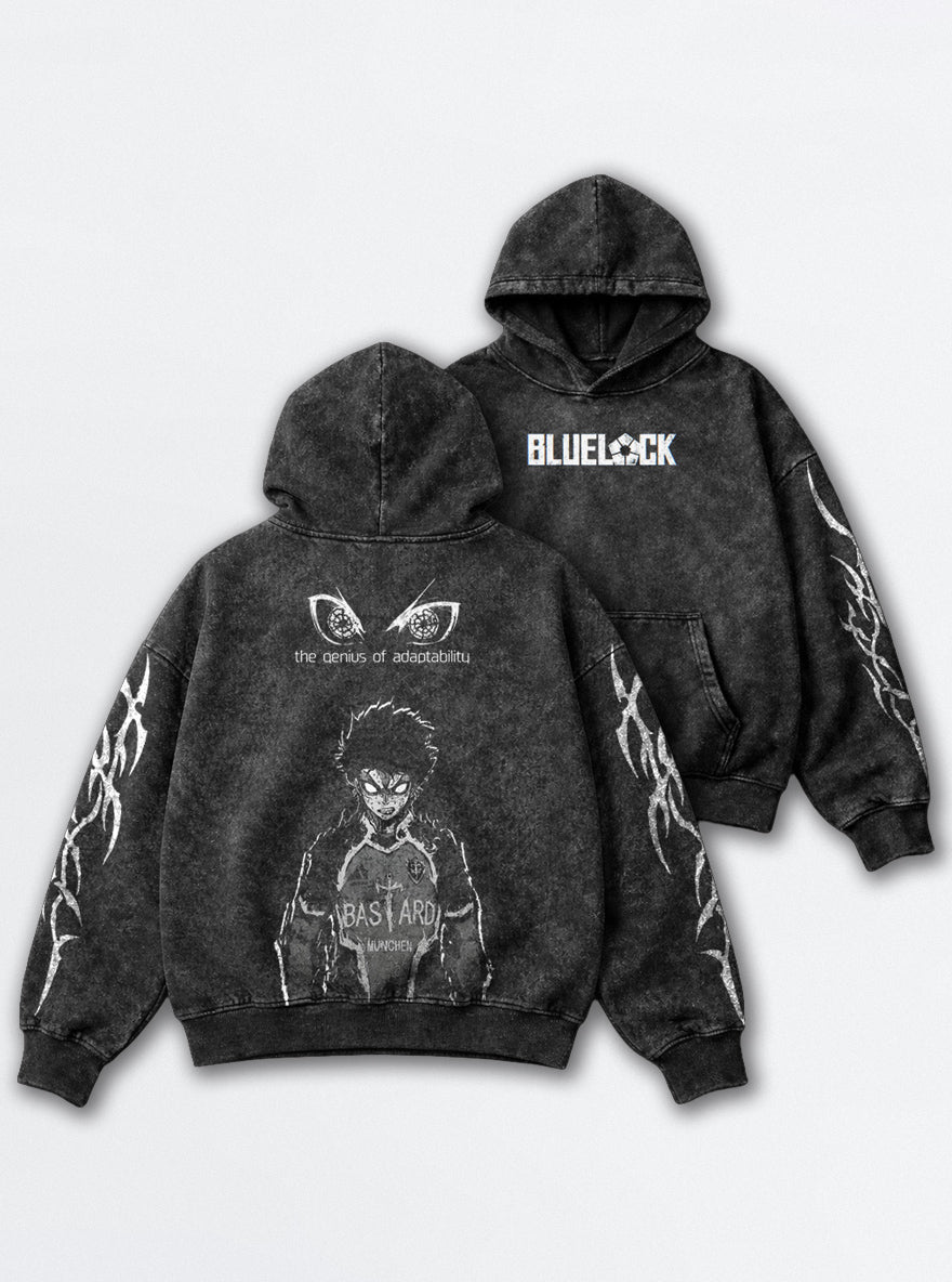 Cross Emblem – Hoodie – mockup | Blue Lock