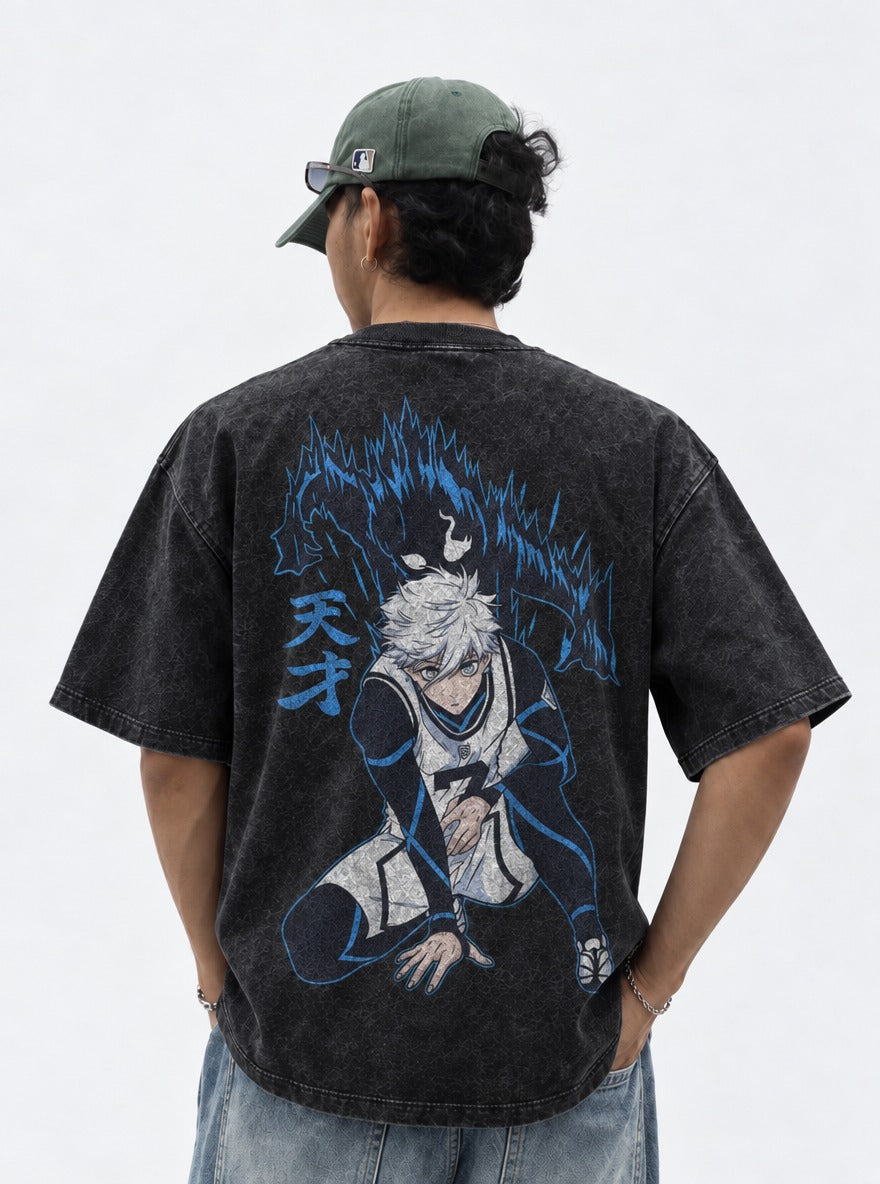 Genius Wolf – T-Shirt – model shot | Blue Lock